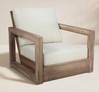 Joss & Main Donnie Acacia Outdoor Lounge Chair New in Box $999