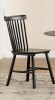 Gracie Oaks Chesley 18.1" W Modern Solid Wood Dining Chair in Black $299