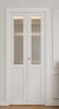 SmartStandard Frosted Reeded Glass Solid Manufactured Wood Pre-Drilled Bi-Fold Closet Door with Installation Hardware Kit 24" x 80" New in Box $499