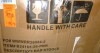 ONEVOG Swivel Counter Stools with Metal Frame Set of 2, Brown Faux Leather New in Box $299 - 2