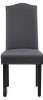 Red Barrel Studio Beacan Tufted Upholstered Side Chair in Dark Gray New in Box $299