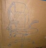Latitude Run Azteca Ergonomic Executive Chair with Retractable Footrest in Brown New in Box $499 - 2