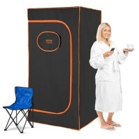 VEVOR Sauna Tent Portable Full Size, 1400W Personal Sauna Kit for Home Spa, Detoxify & Soothing Infrared Heated Body Therapy, Time & Temperature Remote Control With Chair & Floor Mat, New in Box $399