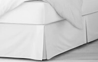 The Tailor's Full Size Bed Skirt / Laura Ashley Full Size Bed Skirt in Solid Ivory Assorted $199