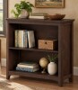 George Oliver Brown Cherry 2-Tier Wooden Bookcase with Curved Edges, Compact 2-Shelf Bookshelf with Adjustable Display and Storage Shelves for Living Room, Small Space, Office, or Entryway New In Box $399