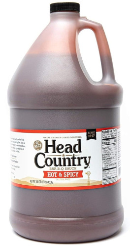 Head Country Hot & Spicy BBQ Sauce, 160 oz New Best by 4/2029