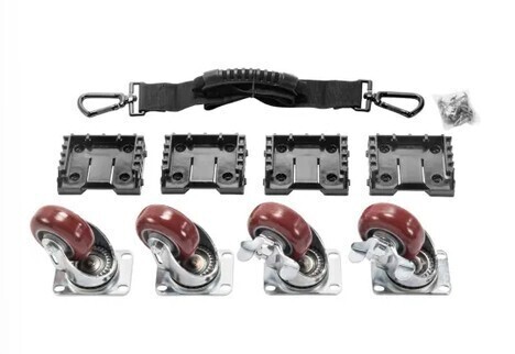 Pelican 0357 Cube Case Mobility Kit - Removable Caster Wheels New In Box $199