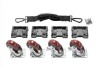 Pelican 0357 Cube Case Mobility Kit - Removable Caster Wheels New In Box $199