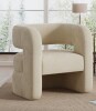 Ebern Designs Sinel Full Assembled Upholstered Accent Chair in Khaki New In Box $599