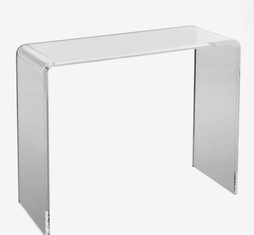 VEVOR Acrylic Console Table, Clear Acrylic End Table, Transparent Acrylic Side Table 37.95x15x29.13 inch New in Box $599