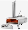 VEVOR Portable Outdoor Oven, 12-inch Pizza Oven, Pellet & Chips & Charcoal Tri-Fuel, Stainless Steel Pizza Grill, Includes Pizza Stone, Waterproof Cover, Shovel, Ideal for Camping & Backyard, Silver New in box $399