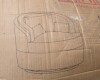 Latitude Run 43.3" W Oversized Upholstered Swivel Barrel Chair in White New in Box $899 - 2