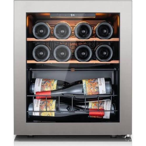 Ca'Lefort 14-Bottle Single Zone Freestanding Compressor Wine Cooler Mini Fridge Cellar Cooling Unit in Stainless Steel CLF-WSJC46 New in Box $699