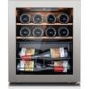 Ca'Lefort 14-Bottle Single Zone Freestanding Compressor Wine Cooler Mini Fridge Cellar Cooling Unit in Stainless Steel CLF-WSJC46 New in Box $699