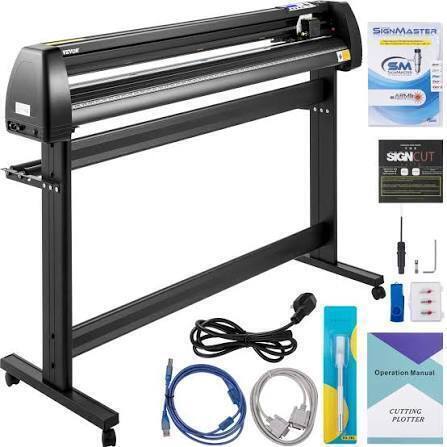 VEVOR Vinyl Cutter Plotter Machine, 53" Signmaster Software Sign Making Machine, 1350mm Paper Feed Vinyl Cutter Plotter with Stand (53" 1350mm) $799