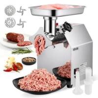 VEVOR Meat Grinder, 7 Lbs/Min Capacity Electric Meat Grinders with Blade, Grinding Plate, Sausage Maker, Stainless Steel Commercial Meat Mincer New in Box Factory Sealed $499