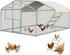 Mars Expo Large Metal Chicken Coop with Run, 12.6FT Walk-in Chicken Run for Yard with Waterproof & Anti-UV Cover, Spire Roof Outdoor Poultry Cage for Chickens Ducks Rabbits Backyard Farm with Ladder New in Box $399