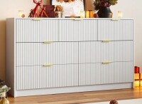 Ebern Designs 7 - Drawer Dresser, 55.1" W in White New in Box $499
