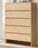 Ebern Designs Modern Tall 5-Drawer Dresser with Curved Corner Design and Soft-Close Function New in Box $399