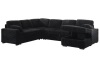 Hybition Fabric U-Shape Sofa Modern Pull out Sofa bed & Storage Space-Black (3 Boxes) New In Box (Wedge Not Included) $1699