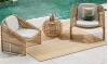 Bay Isle Home 3-Piece Rattan Sunbrella Conversation Set New in Box $999