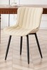 George Oliver Heitger Leather Upholstered Side Chairs Modern Dining Chairs, Wingback Dining Room Chair in Beige New in Box $299