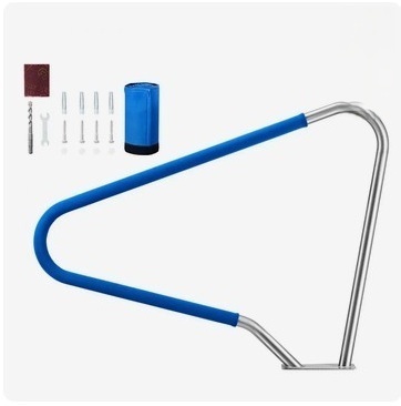 VEVOR Pool Rail, 48 x 36 inch Pool Handrail, 220 lbs Load Capacity Heavy Duty 304 Stainless Steel Swimming Handrail, Detachable Nonslip Sleeve, Rich Accessories, for Poolside, Water Parks, Spa Centers New in Box $379