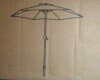 Arlmont & Co Solar LED Lighted Market Patio Umbrella with Base & Push Button Tilt in Aqua New in Box $199 - 2