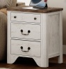 Charlton Home Corretta 3-Drawer Nightstand with Built-In Electrical Outlet New in Box $479