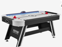 VEVOR Air-Powered Hockey Table, 72" Indoor Hockey Table for Kids and Adults, LED Sports Hockey Game with 2 Pucks, 2 Pushers, and Electronic Score System, Arcade Gaming Set for Game Room Family Home new in box $899