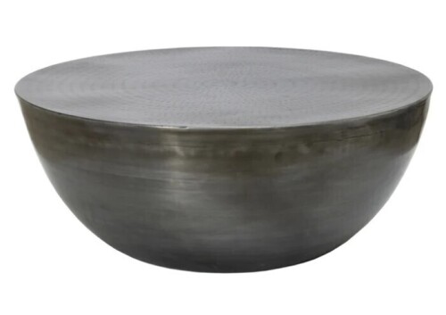 Moes Furntiure Conga Coffee Table Antique Zinc New in Box $699