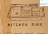 DeerValley Drop-in 29.53-in x 18.11-in Stainless steel Single bowl Workstation Kitchen Sink with Drainboard New in Box $499 - 2