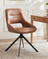 George Oliver Jakavian Office Chair with Lumbar Support in Brown new in Box $399