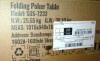 VEVOR 8 Player Foldable Poker Table, Blackjack Texas Holdem Poker Table with Padded Rails and Stainless Steel Cup Holders, Portable Folding Card Board Game Table, 72" Oval Casino Leisure Table, Blue New in Box $399 - 2