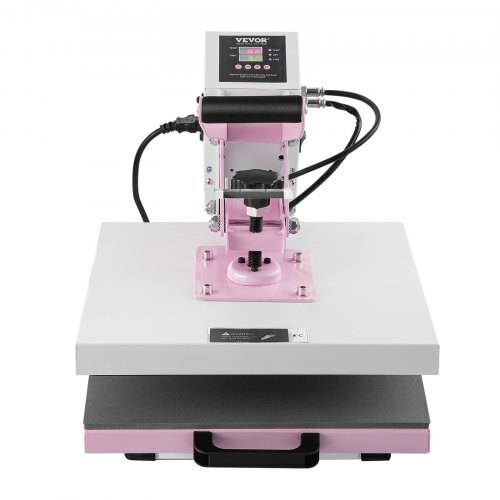 VEVOR Heat Press, 15" x 15" Digital Heat Press Machine, Slide Out Heat Transfer Machine, Fast and Even Heating, 2-Layer Insulation Cotton, Heat Transfer Machine for T-Shirts/Pillows/Bags, Pink, New in Box $299