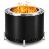 TATAANTY 20-inch Smokeless Stainless Steel Firepit with Stand and Grill New in Box $399