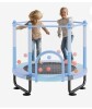 VEVOR 60" Kids Trampoline, 5FT Indoor Outdoor Trampoline, Mini Toddler Recreational Trampolinewith Safety Enclosure Net and Basketball Hoop, Birthday Gifts Christmas Toys for 3+ Years Children, Blue New in Box $129