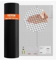 VEVOR Hardware Cloth, 48'' x 100' Galvanized Wire Mesh Roll, 19 Gauge Chicken Wire Fence Roll, Vinyl Coating Metal Wire Mesh for Chicken Coop Barrier, Rabbit Snake Fences, Poultry Enclosures New in Box $229