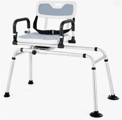 Co-Z 360&deg; Swivel Sliding Shower Chair with Adjustable Height BSC-SR94-AW-BNWF-1 New in Box $399