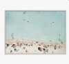 Trinx Turquoise Beach from Above 2 by Amy Peterson Framed Canvas Wall Art Print 28" x 38" New in Box $219