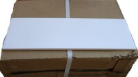 COSCO 3'8" x 2'8" Rectangle Wood Folding Dining Table in Gray Woodgrain, New in Box $399
