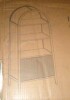 Red Barrel Studio 71" Tall Arched Bookcase with Fluted Doors and Open Shelf, New in Box $399 - 2