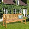 Seven Seas Teak Wood Santiago Outdoor Bench, 6 Foot New Shelf Pull $999