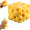 Jumbo Dragon Fruit Squishy Sensory Toy, Soft Fruit Shaped Squeeze Fidget / Squeeze Cheese Squishy Sensory Toy, Soft Cheese Shaped Squeeze Fidget New In Box Assorted - 2