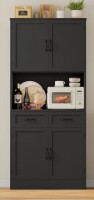 Ebern Designs Kalauni 71" Kitchen Pantry Storage Cabinets with 2 Drawers New Open Box $499