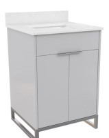 Cosmoliving Gray variant of the CosmoLiving by Dorel Leona 24-inch Bathroom Vanity new in box $499