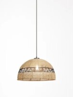River of Goods 19.5" W 1-Light Arie Metal and Jute Pendant New In Box $299