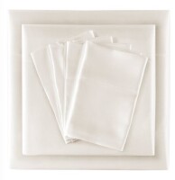 Madison Park Full Satin Luxury 6pc Sheet Set Ivory New $79