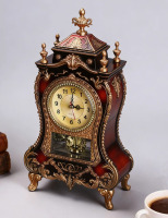 Astoria Grand Vintage Clock, 12.6 Inch Exquisite Antique Desk Clock Ornament Silent Non-Ticking Analog Table Clock with 12 Different Melodies on The Hour for Home Hotel Office Living Room Decoration New In Box $199