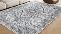 Winston Porter 6' x 9' Vintage Oriental Machine Washable Area Rug $299